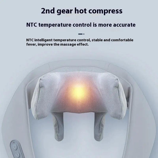 USB rechargeable neck massager with 2-gear settings