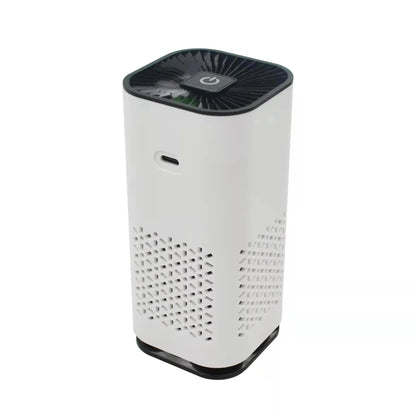 Negative ion air purifier in white for home and car
