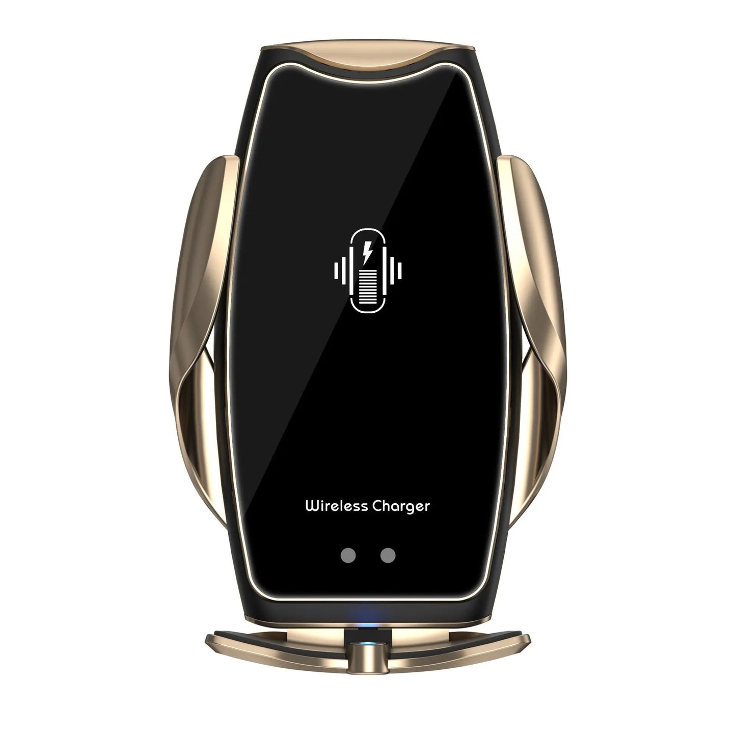 A8 magnetic car phone mount with wireless charger in black