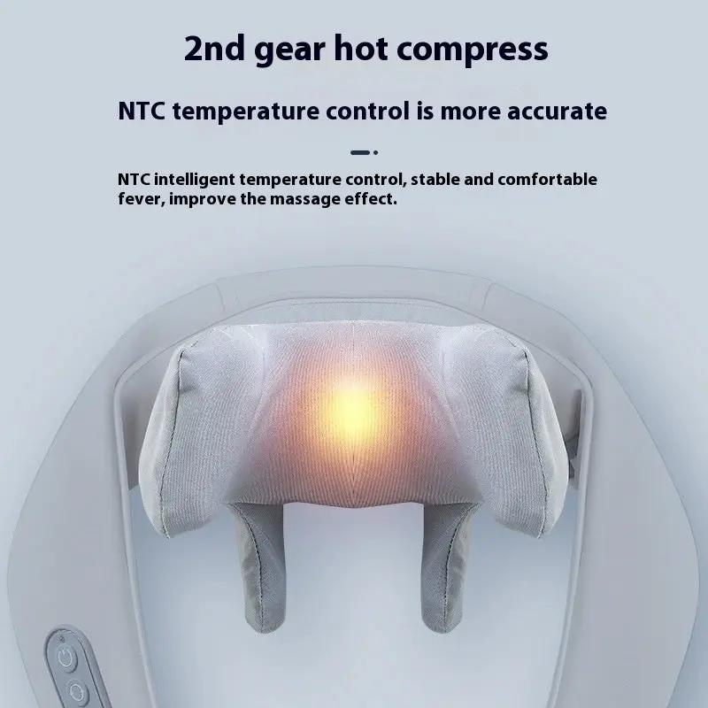 USB rechargeable neck massager with 2-gear settings