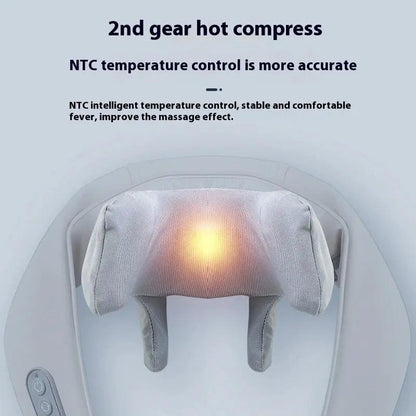 USB rechargeable neck massager with 2-gear settings