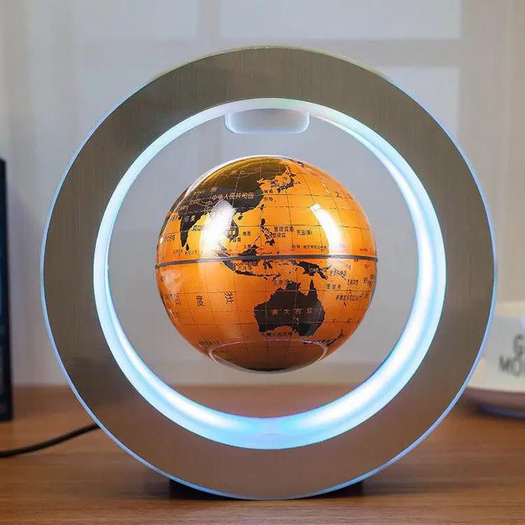 Anti-gravity floating world map globe with electronic control system