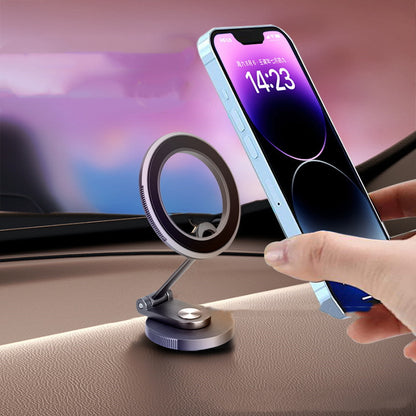 Premium alloy magnetic car phone holder with 360 degree rotation