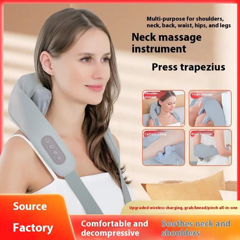 Infrared physiotherapy neck massager with 60-minute battery life